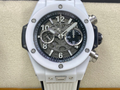 Replica Hublot BIG BANG Unico 421.HX.1170.RX ZF Factory White Ceramic Case watch