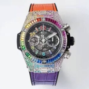 Replica Hublot BIG BANG Unico 411.NX.1117.LR.0999 ZF Factory Rainbow Skeleton Dial watch