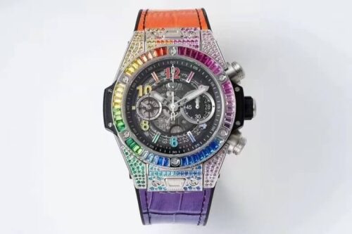 Replica Hublot BIG BANG Unico 411.NX.1117.LR.0999 ZF Factory Rainbow Skeleton Dial watch
