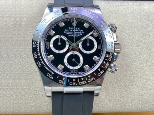 Replica Rolex Daytona M116519LN-0025 BT Factory Rubber Strap Watch
