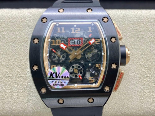 Replica Richard Mille RM011 KV Factory Carbon Fiber Case watch