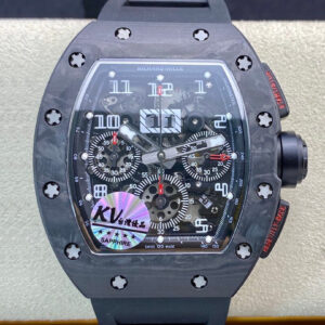 Replica Richard Mille RM011 KV Factory Carbon Fiber Case watch