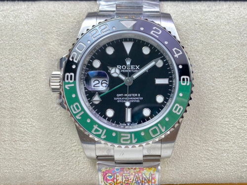 Replica Rolex GMT Master II M126720vtnr-0002 Clean Factory Stainless Steel Strap watch