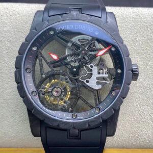 Replica Roger Dubuis Excalibur DBEX0577 BBR Factory Carbon Fiber Tourbillon Watch watch