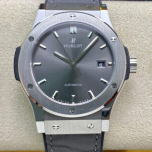 Replica Hublot Classic Fusion 542.NX.7071.LR 42MM WWF Factory Grey Strap Watch