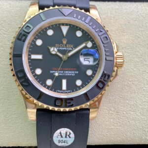 Replica Rolex Yacht Master 116655 AR Factory Rubber Strap Watch