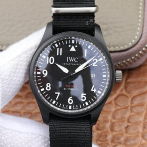 Replica IWC Pilot IW326901 M+ Factory Black Strap Watch
