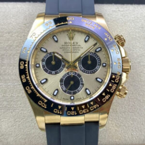 Replica Rolex Cosmograph Daytona M116518LN-0048 Clean Factory Rubber Strap Watch