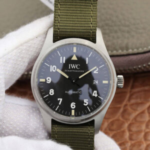 Replica IWC Pilot IW327007 M+ Factory Green Strap Watch
