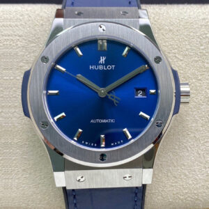 Replica Hublot Classic Fusion 542.NX.7170.LR 42MM WWF Factory Blue Strap Watch