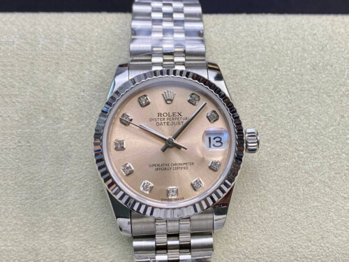 Replica Rolex Datejust 31MM EW Factory Stainless Steel Strap Watch