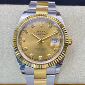 Replica Rolex Datejust M126333-0011 EW Factory Gold Dial Watch