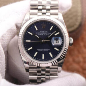 Replica Rolex Datejust M126234-0017 EW Factory Stainless Steel Strap Watch