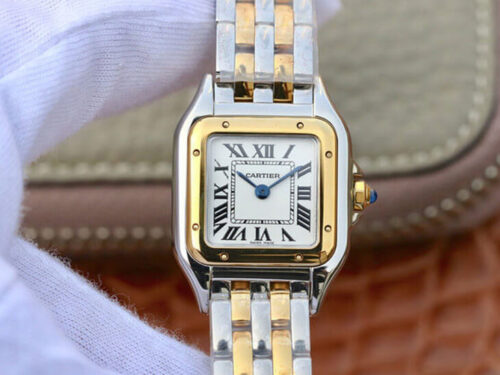 Replica Panthere De Cartier W2PN0006 8848 Factory Stainless Steel Case Watch