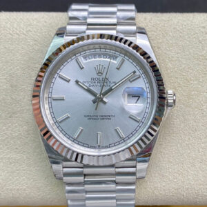 Replica Rolex Day Date 40MM EW Factory Stainless Steel Strap Watch