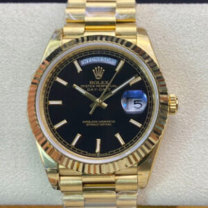 Replica Rolex Day Date 40MM EW Factory Gold Case Watch
