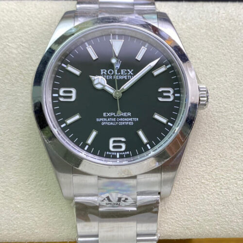 Replica Rolex Explorer M214270-0003 39MM AR Factory Stainless Steel Strap Watch
