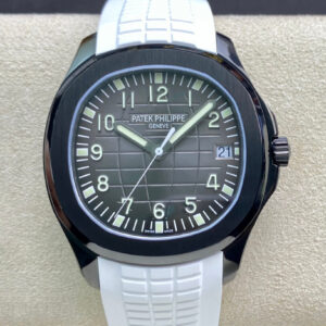Replica Patek Philippe Aquanaut PP5167 ZF Factory White Rubber Strap Watch
