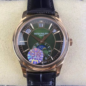 Replica Patek Philippe Complications 5205R-011 GR Factory Black Strap Watch