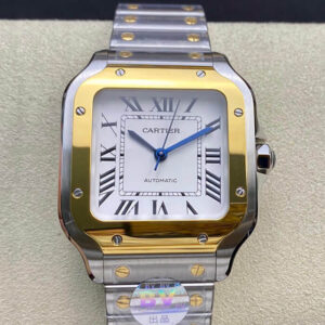 Replica Cartier De Santos W2SA0016 35MM BV Factory White Dial Watch