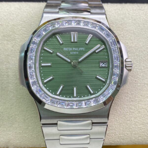 Replica Patek Philippe Nautilus 5711/1300A-001 3K Factory Diamond-Set Bezel Watch