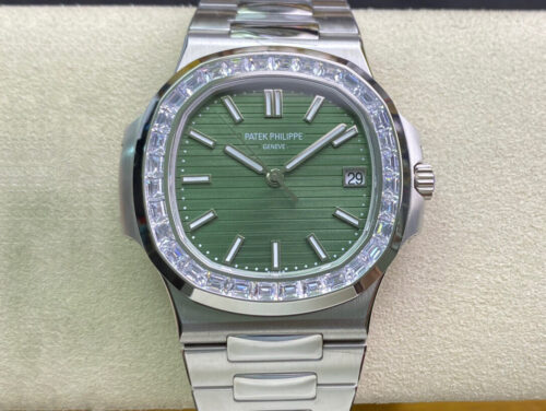 Replica Patek Philippe Nautilus 5711/1300A-001 3K Factory Diamond-Set Bezel Watch
