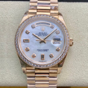 Replica Rolex Day Date 128238 EW Factory Gold Strap Watch