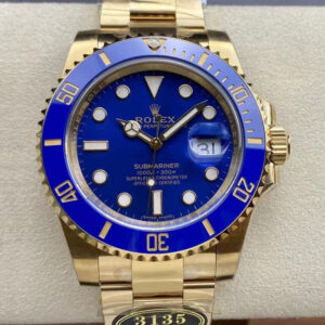 Replica Rolex Submariner M116618LB-0003 Clean Factory Gold Strap Watch