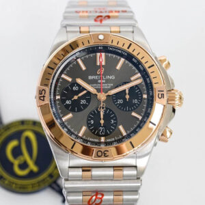 Replica Breitling Chronomat UB0134101B1U1 GF Factory Gold Bezel Watch