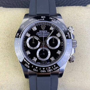 Replica Rolex Cosmograph Daytona M116519LN-0025 Clean Factory Black Rubber Strap Watch