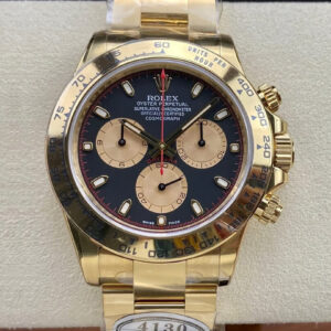 Replica Rolex Cosmograph Daytona M116508-0009 Clean Factory Gold Case Watch