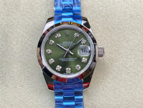 Replica Rolex Datejust 28MM BP Factory Dark Green Dial Watch