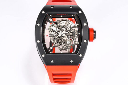 Replica Richard Mille RM-055 BBR Factory Red Strap Watch