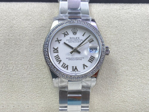 Replica Rolex Datejust M278384RBR-0013 31MM EW Factory Diamond-Set Bezel Watch