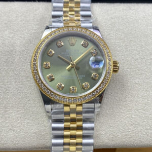 Replica Rolex Datejust M278383RBR-0030 31MM EW Factory Diamond-Set Bezel Watch
