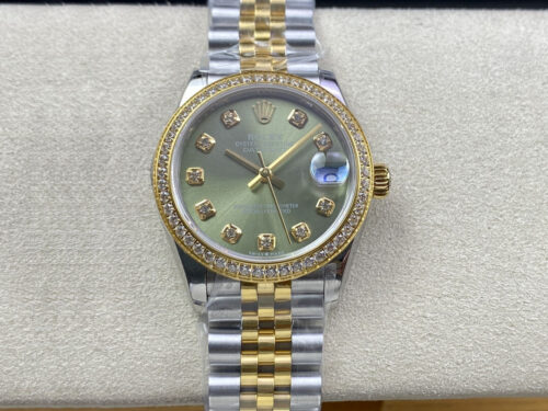 Replica Rolex Datejust M278383RBR-0030 31MM EW Factory Diamond-Set Bezel Watch