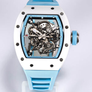 Replica Richard Mille RM-055 BBR Factory Blue Strap Watch