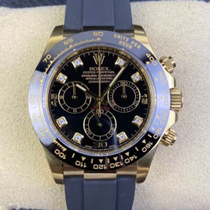 Replica Rolex Cosmograph Daytona M116518ln-0046 Clean Factory Black Rubber Strap Watch
