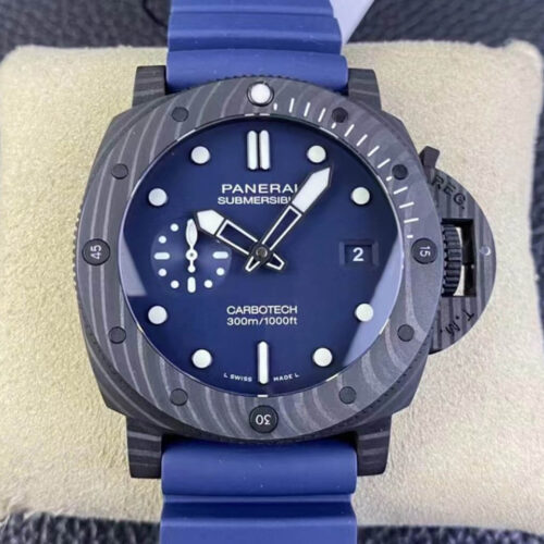 Replica Panerai Submersible PAM01232 VS Factory Blue Strap Watch