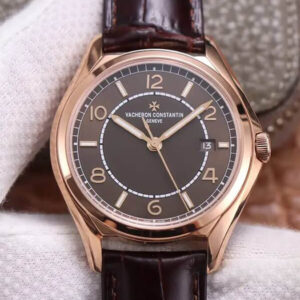 Replica Vacheron Constantin Fiftysix 4600E/000R-B576 ZF Factory Brown Strap Watch