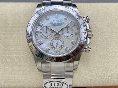Replica Rolex Cosmograph Daytona M116509-0064 Clean Factory Stainless Steel Case Watch
