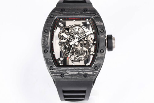 Replica Richard Mille RM055 NTPT BBR Factory Black Rubber Strap Watch