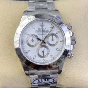 Replica Rolex Cosmograph Daytona 116520-78590 Clean Factory White Dial Watch