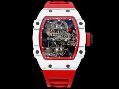Replica Richard Mille RM27-02 Rafael Nadal Tourbillon RM Factory Red Rubber Strap Watch