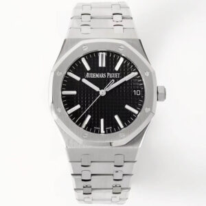 Replica Audemars Piguet Royal Oak 15510ST.OO.1320ST.02 ZF Factory Black Dial Silver Case Watch