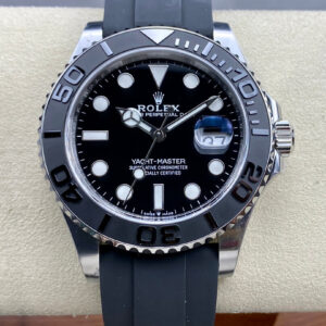 Replica Rolex Yacht Master M226659-0002 Clean Factory Black Rubber Strap Watch