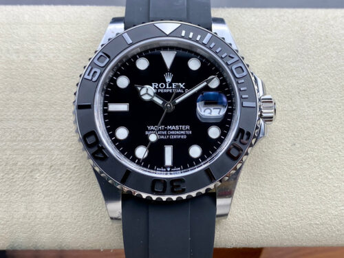 Replica Rolex Yacht Master M226659-0002 Clean Factory Black Rubber Strap Watch