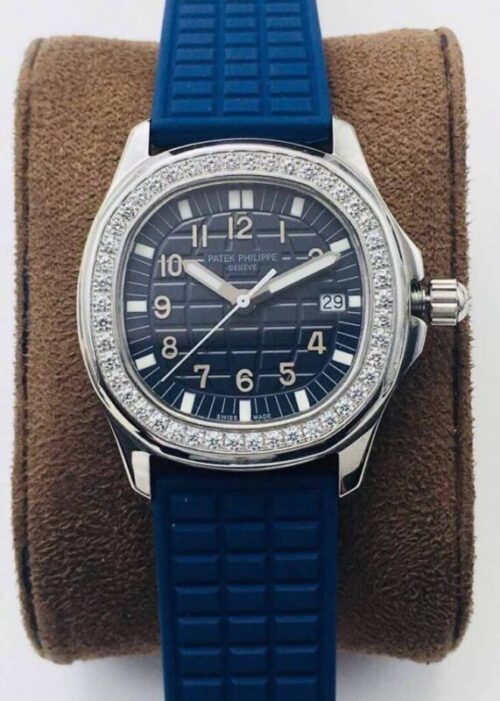 Replica Patek Philippe Aquanaut 5067A-025 Quartz Movement PPF Factory Blue strap Watch