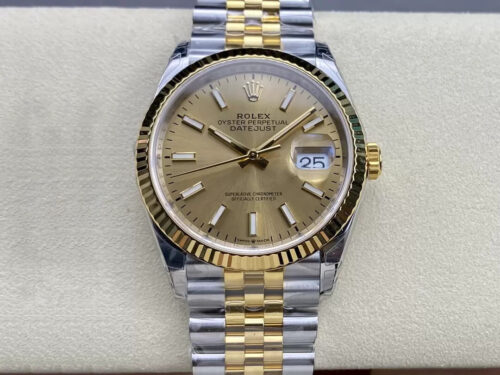 Replica Rolex Datejust M126233-0015 VS Factory Champagne Dial Watch