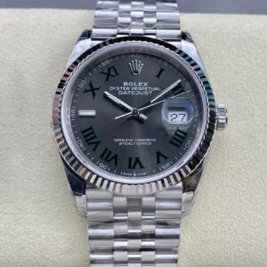 Replica Rolex Datejust M126234-0045 36MM VS Factory Gray Dial Watch